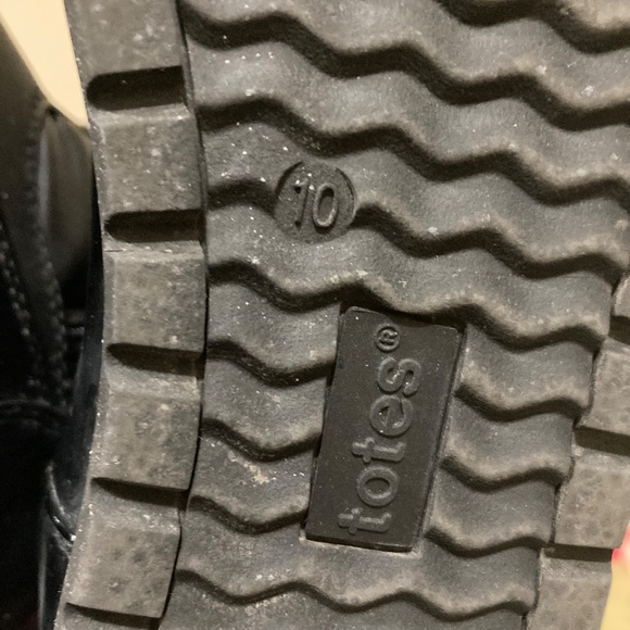 NWT Totes Waterproof Black Boots "Caroline 2" 10M - Picture 15 of 16